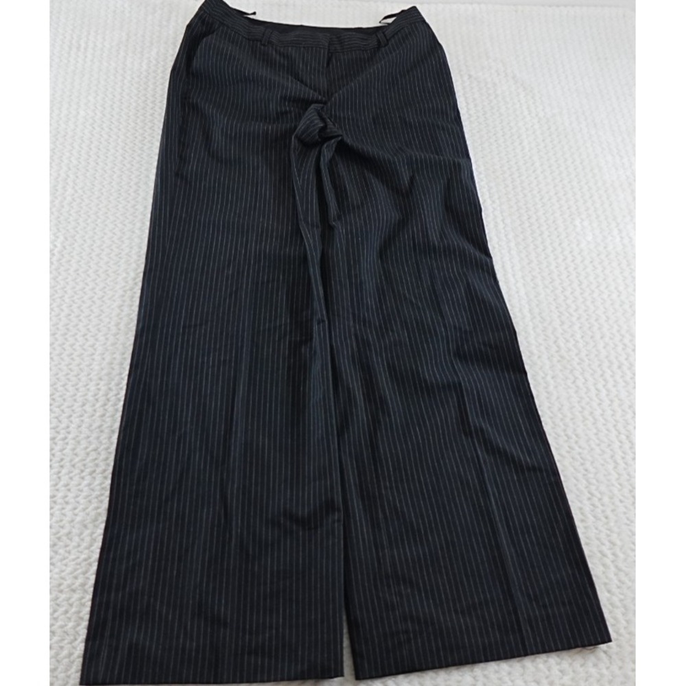 Jones New York Women's Size 8 white  Pinstripe Stretch Dress Pants